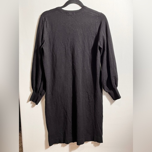 Isaac Mizrahi New York Black Long Sleeve Sweater Dress Small - Picture 3 of 8